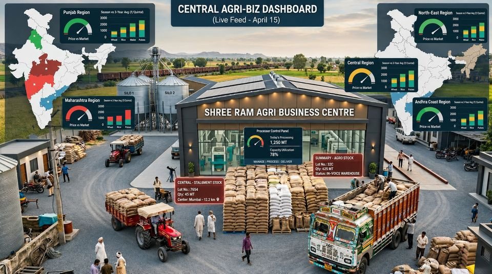 Manufacturer leadership viewing Agrica central dashboard
